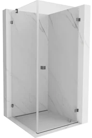 Mexen Lunar-B kabina prysznicowa uchylna prawa 70 x 70 cm, transparent, gun metal - 832-070-070-95-00-P