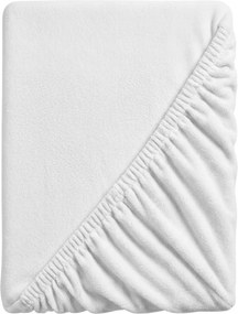 PrzytulneMieszkanie.pl Prześcieradło z mikropluszu SOFT 180x200 cm białe