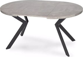 Stół okrągły Auron rozkładany 80-160 cm do jadalni – nowoczesny stół loftowy z blatem MDF do małych mieszkań
