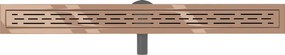 Mexen Flat 360° M01 odpływ liniowy obrotowy 80 cm, różowe złoto - 1620080-40