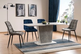 Zestaw krzeseł CHIC VELVET 4 szt szare SIGNAL