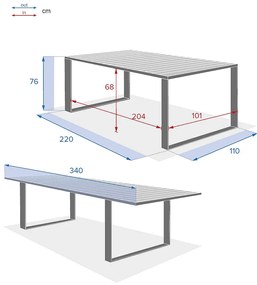 Komplet aluminiowy EMPERIA 1+12