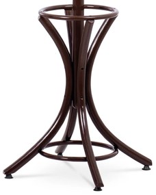 Drewniany wieszak stojący ciemnobrązowy, 52 x 186 cm