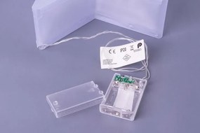 Świąteczna gwiazda z efektem 3D - 35 cm, 20 LED, ciepła biel