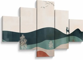 Obraz - Ilustrowany krajobraz (125x70 cm)