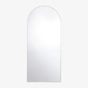 Lustro Ścienne Metalowe Belm Chrome & 90 X 200 Cm - Sklum