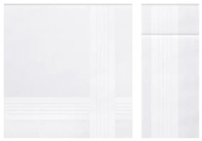 Chusteczki bambusowe EROS, 3 szt Biały 43 x 43 cm W ozdobnym pudełku 3 szt