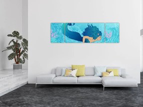 Obraz - Syrenka (170x50 cm)