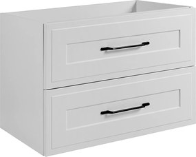 Szafka podumywalkowa w stylu klasycznym, biała, 80 x 57 x 46 cm