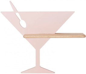 Różowy ścienny kinkiet dla dzieci z półką T7-D12