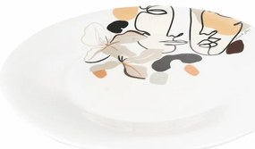 Ceramiczny talerz do serwowania VDE Tivoli 1996 Face to Grey, ø 35 cm