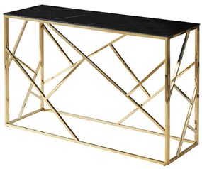 KONSOLKA ESCADA C II CZARNY EFEKT MARMURU/ZŁOTY 120X40 SIGNAL