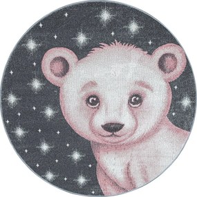 Dywan dziecięcy Bambi Miś różowy 160 cm x 230