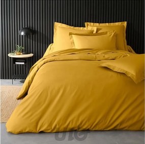 Poszewka na Kołdrę "Percaline" 240x220cm Ochra 100% Bawełna Trendy Prostokątna