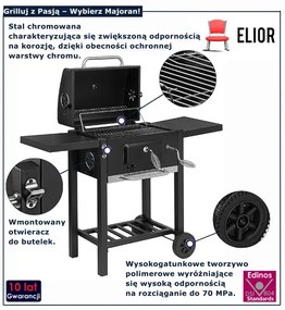 Węglowy grill z pokrywką na kółkach K5-T99