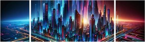 Obraz - Miasto przyszłości (170x50 cm)