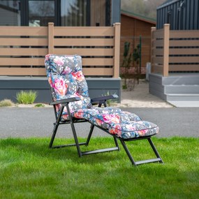 Leżak ogrodowy z podnóżkiem Lena Lounger A091-23IB PATIO