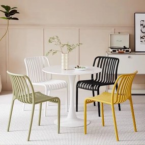 Plastowe krzesło TREGO, zielone