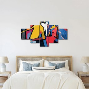 Obraz - Abstrakcja mężczyzn (125x70 cm)