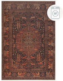 Bordowy dywan odpowiedni do prania 115x170 cm Nico Global – Flair Rugs
