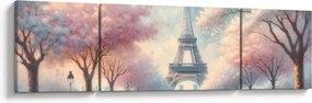 Obraz – Wiosna w Paryżu (170x50 cm)