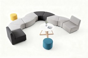 Siedzisko LEA, trójkąt, ciemnoszara