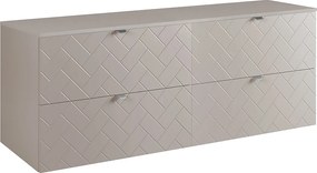 Meble łazienkowe, Kaszmir, 160 x 57 x 46 cm, uchwyty srebrne