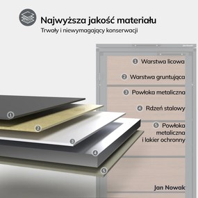 Zabudowa śmietnikowa 240L jednokomorowa, antracyt - orzech