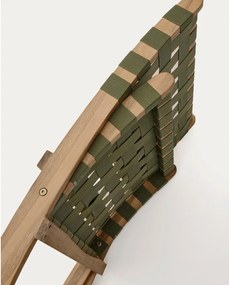 Zielony drewniany fotel ogrodowy Chabeli – Kave Home