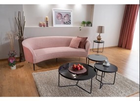 Czarno-szary zestaw stolików kawowych ARTEMIDA