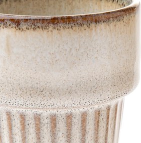 Zestaw 4 kubków ceramicznych Rustik 100 ml, beżowy