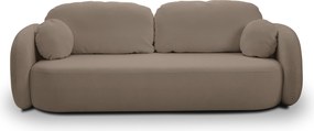 Masseno Sofa AMICO z funkcją spania i pojemnikiem na pościel, Rozkładana sofa - Brązowy, SICURO 45