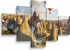 Obraz - Balony na ogrzane powietrze (125x70 cm)
