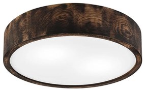 Lampa sufitowa OAK SMOKY 2xE27/15W/230V Ø 37,5 cm dąb ciemny brąz