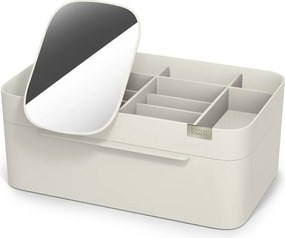 Beżowy plastikowy organizer łazienkowy na kosmetyki Viva – Joseph Joseph