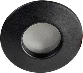 Zestaw 6 nowoczesnych reflektorów wpuszczanych czarnych IP44 - Gap