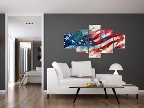 Obraz - Flaga USA (125x70 cm)