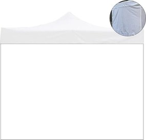 3x2m biała wodoodporna osłona boczna, zamiennik do składanej altany Market-Pro