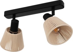 Eglo 44139 - Lampa punktowa SEAGARD 2xE14/40W/230V beżowa/czarna