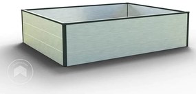 GFP 119 x 150 x 39 cm Grządka podwyższona, aluminium anodowane - (GFPV00515)