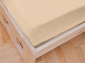 PrzytulneMieszkanie.pl Jersey Prześcieradło dla dziecka morelowe 60 x 120 cm