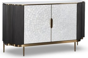 Dwudrzwiowa komoda glamour Stilig ST906B w kolorze grafitowym
