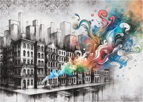 Obraz na szkle - Przemysłowe życie (70x50 cm)