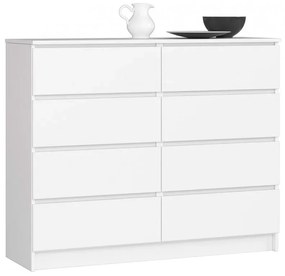 Biała komoda z szufladami do salonu K6-L15