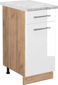 Szafka dolna do kuchni biały wysoki połysk 40x60x82 fame-line