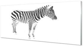 Szklany Panel Malowana zebra