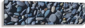 Obraz kamyków z plaży (170x50 cm)