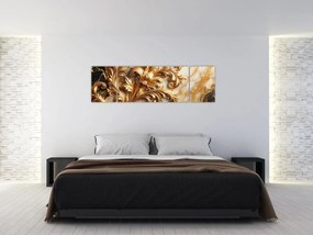 Obraz - Marmur ze złotem (170x50 cm)