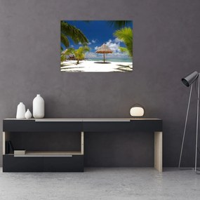 Obraz - Plaża z białym piaskiem (70x50 cm)