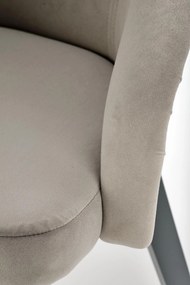 Krzesło tapicerowane grafit/grafit welurowe TOLEDO 2